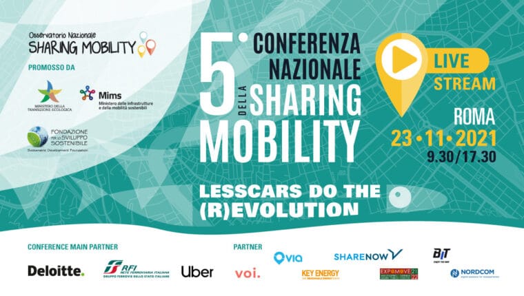 Quinta conferenza nazionale della sharing mobility - immagine di copertina