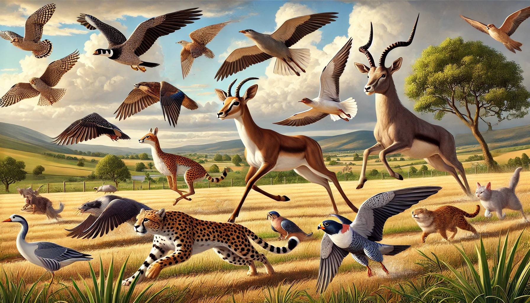 La classifica dei 10 animali più veloci del mondo - immagine di copertina