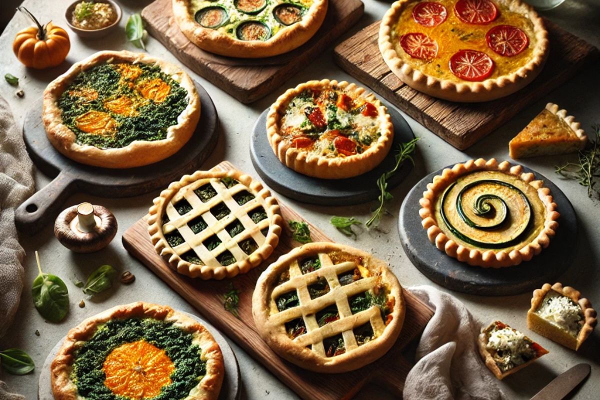 Deliziose torte salate vegetariane: ricette facili e gustose per una cucina sana - immagine di copertina