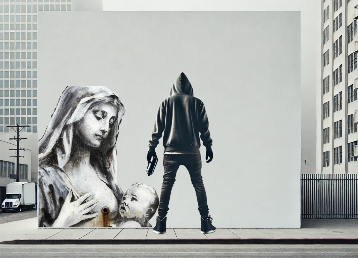 La Madonna con Bambino: il mistero dell’opera di Banksy - immagine di copertina