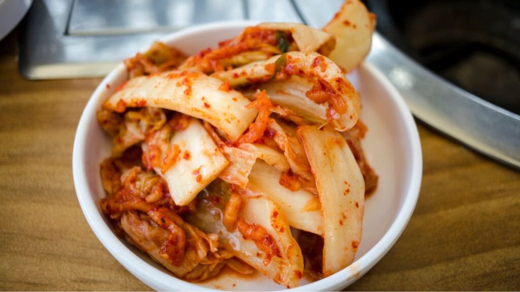 Kimchi in tavola