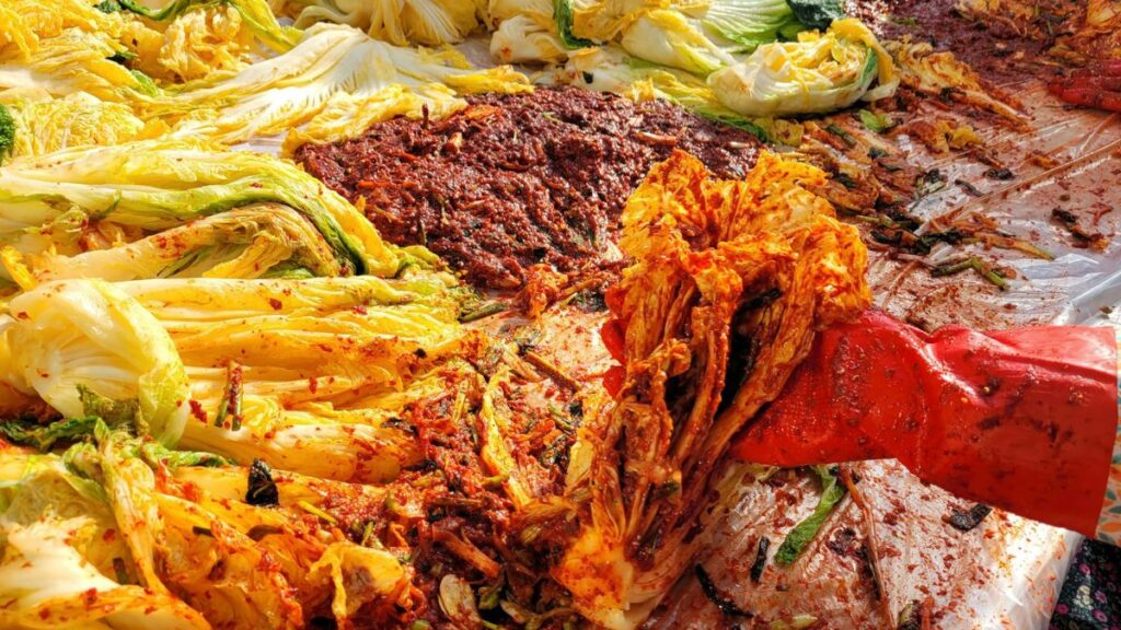 Preparazione del kimchi
