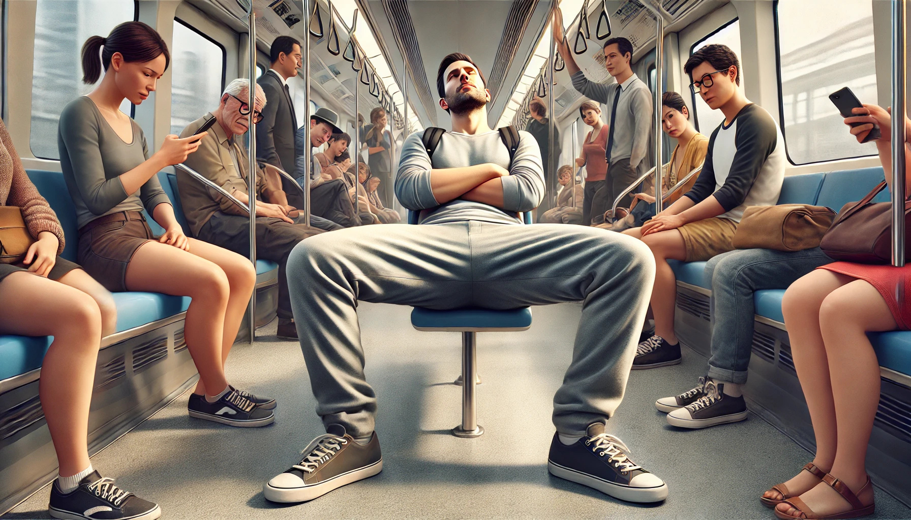 Manspreading: quando l'uomo invade lo spazio degli altri - immagine di copertina