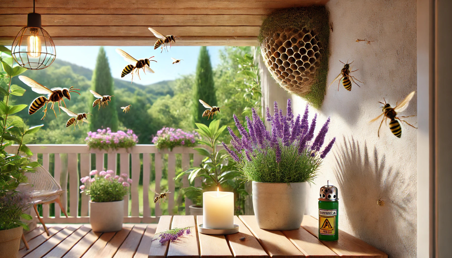 Vespe sul balcone: contromisure e rimedi naturali - immagine di copertina