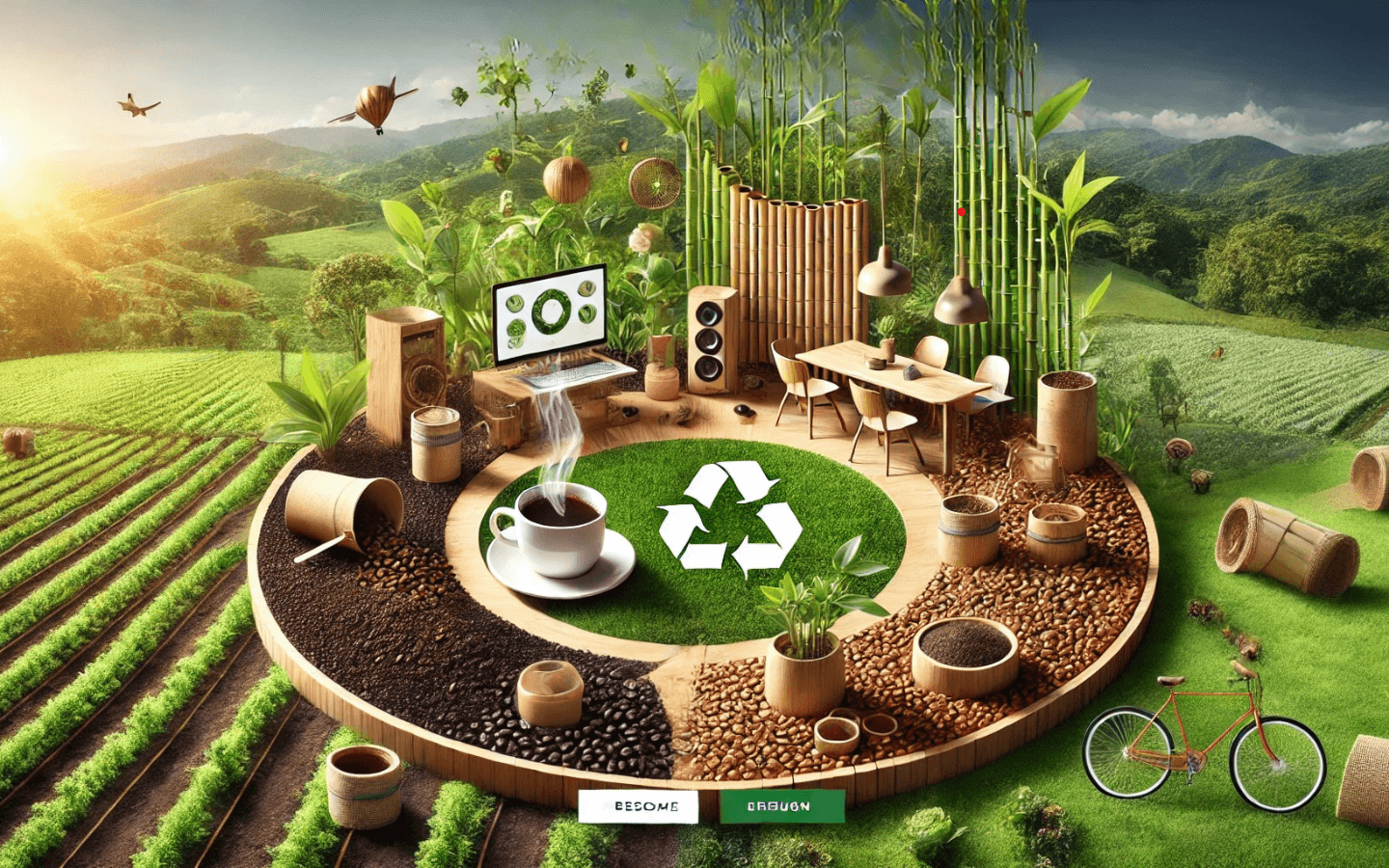 Dalla posa di caffè alle creazioni in bambù: una nuova alleanza per l'economia circolare - immagine di copertina