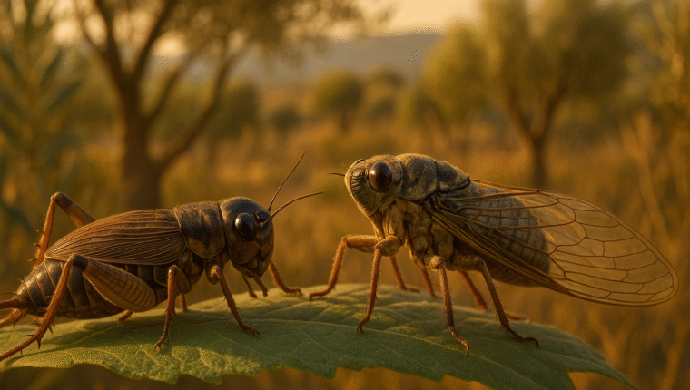 Cicale e grilli: la dinamica alternata della colonna sonora nell'estate mediterranea - immagine di copertina