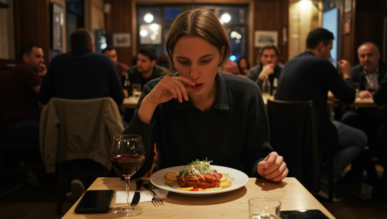 Deipnofobia: la paura di mangiare con altre persone - immagine di copertina